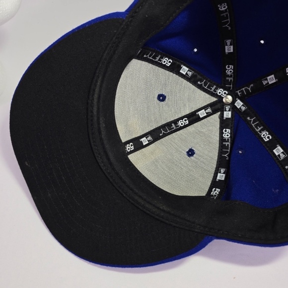 KANSAS CITY ROYALS 2015 WORLD CHAMPIONS GOLD 59Fifty NEW ERA FITTED HAT  7 3/8 - Picture 8 of 8